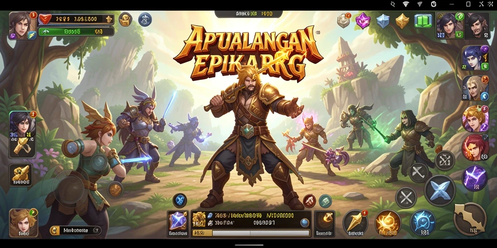 Screenshot gameplay APEK88 menampilkan petualangan RPG yang mendebarkan.