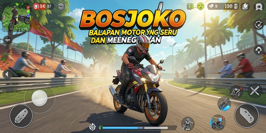 Tampilan gameplay BOSJOKO yang seru dan mendebarkan.
