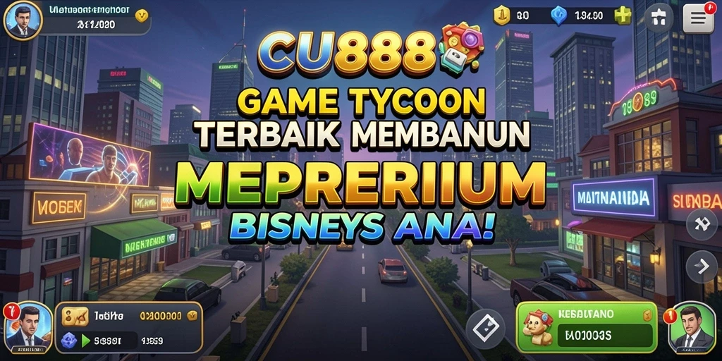 Gameplay seru CU888 menampilkan pengalaman Tycoon yang mendebarkan.