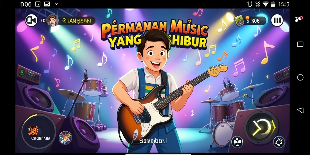 Tampilan gameplay D06 yang mendebarkan dan penuh warna.