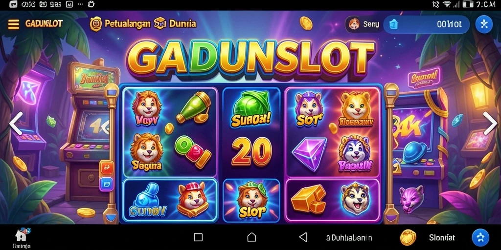 Screenshot gameplay GADUNSLOT menampilkan aksi seru di dunia slot.
