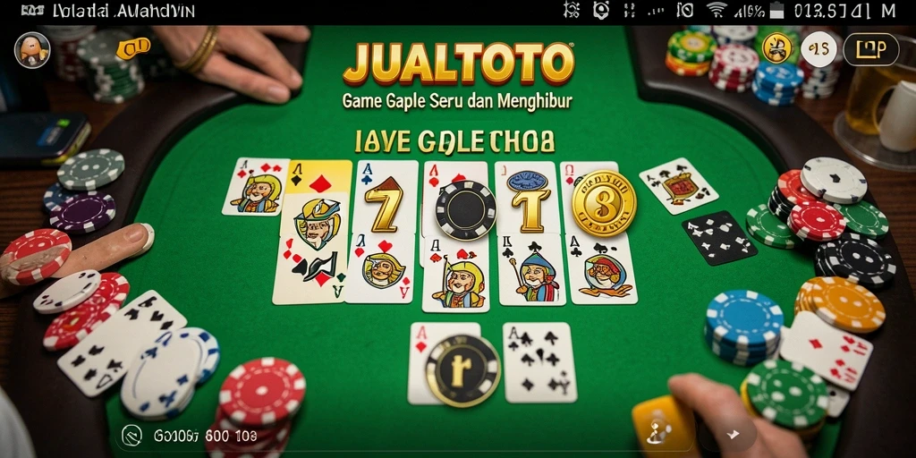 Gameplay seru Gaple di JUALTOTO yang menantang.