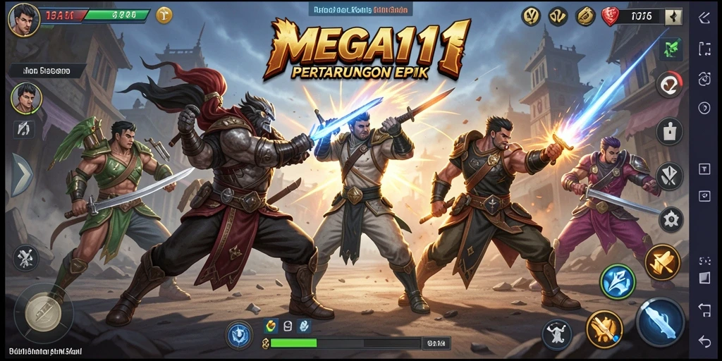 Tampilan pertarungan seru dan karakter beragam di MEGA111.