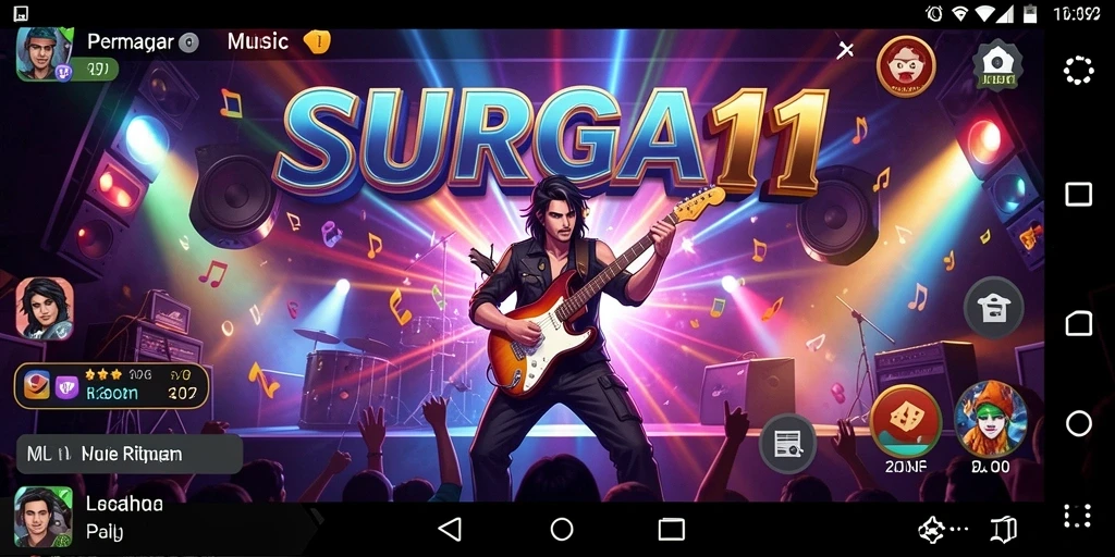 Screenshot SURGA11 menunjukkan momen seru saat bermain musik.