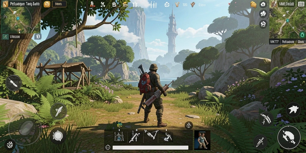 Tampilan menakjubkan dalam gameplay Open World VM777.