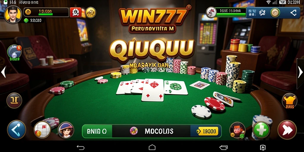 Screenshot gameplay QiuQiu dengan suasana menegangkan.